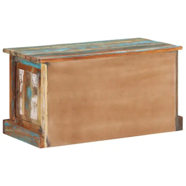 Kingapink hoiuruumiga, taaskasutatud puit, mitmevärviline, 85 x 40 x 45 cm – 6