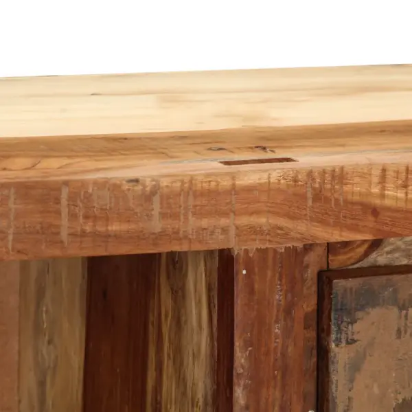 Vanaaegses stiilis telerikapp taaskasutatud puidust, 100 x 30 x 33 cm – 5