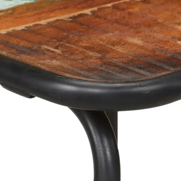 Taastatud puidust baaritoolid jalatoega, 2 tk, pulbervärvitud terasraam, 44 x 44 x 84 cm – 5