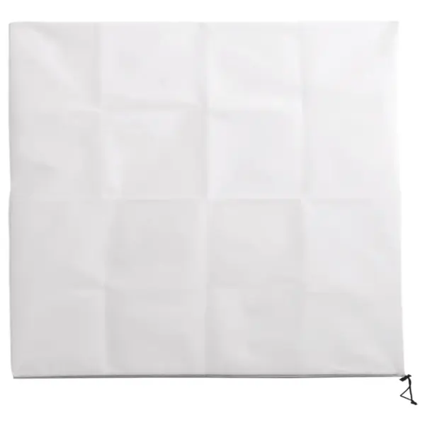 Talvised taime fliiskatted lukuga ja pingutusnööriga, 2 tk, valge lausriie, 70 g/m², 3,93 x 3,5 m – 3