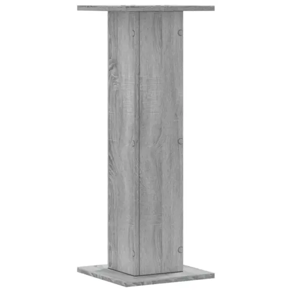 Taimealused 2 tk, hall Sonoma tamm, tehispuit, 30 x 30 x 80 cm, max kandevõime 60 kg – 5