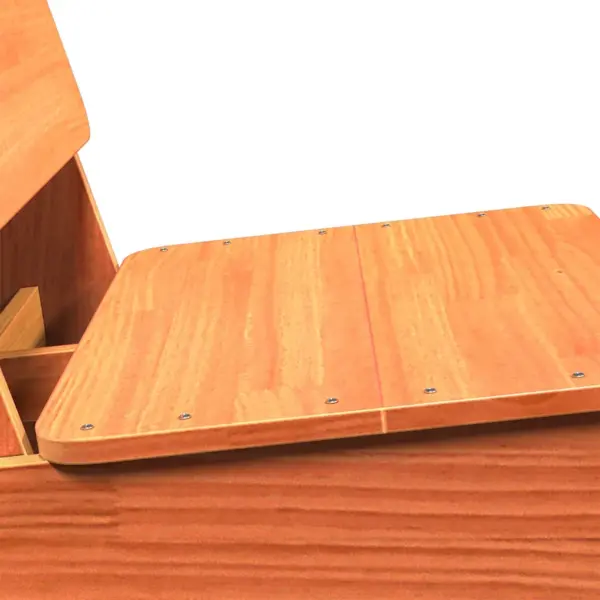 Madalad täismännipuidust aiatoolid, vahapruun, 2 tk, 60 x 64 x 70,5 cm – 7