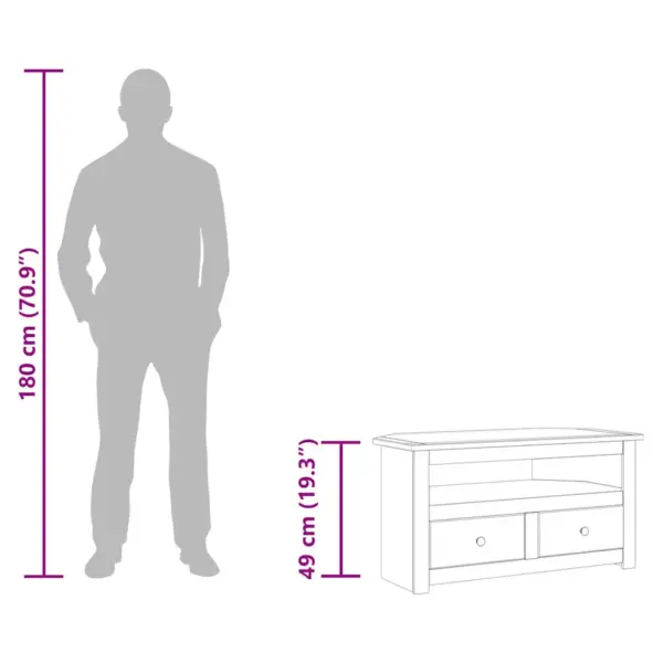 Panama sarja nurgeline telerikapp kahe sahtliga, männipuidust, 93 x 49 x 49 cm – 11