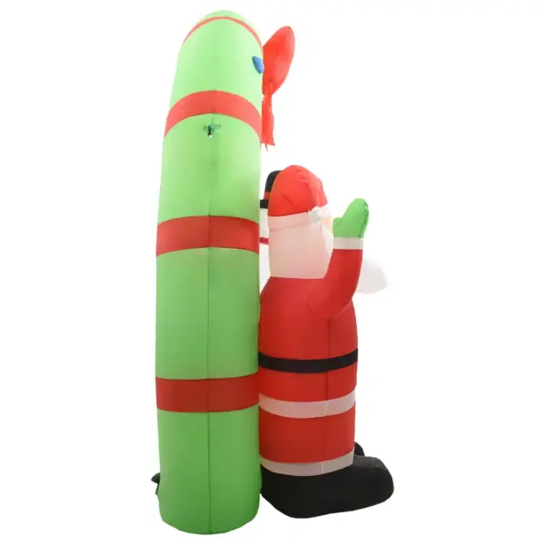 Täispuhutav jõulukaar jõuluvana ja lumememmega, LED, 300 x 90 x 223 cm – 5