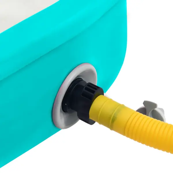 Täispuhutav võimlemismatt pumbaga, hall-roheline, 300 x 100 x 15 cm, suure tihedusega PVC-st – 8