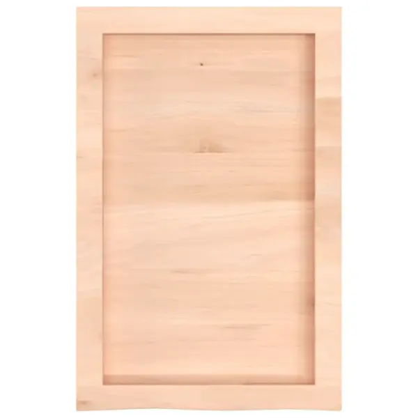 Vannitoa tasapind täistammepuidust, naturaalsete servadega, 40 x 60 x (2–6) cm – 4