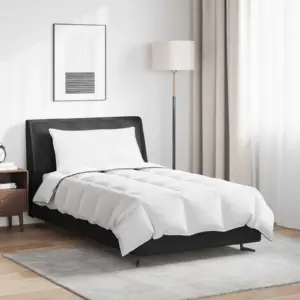 Talvetekk ja padi udusulgede ja sulgede täidisega, valge, 140 x 200 cm