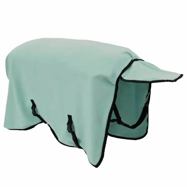 Talvine hobusetekk hingava disainiga, spetsiaalne roheline polüester, 135 x 147 cm – 5