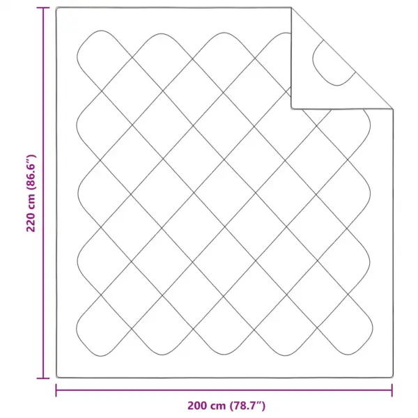 Talvine mikrofiibertekk 2 padjaga, valge, 200 x 220 cm – 8