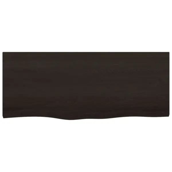 Lauaplaat naturaalservaga, tumepruun tammepuit, 100 x 40 x 2–6 cm – 3