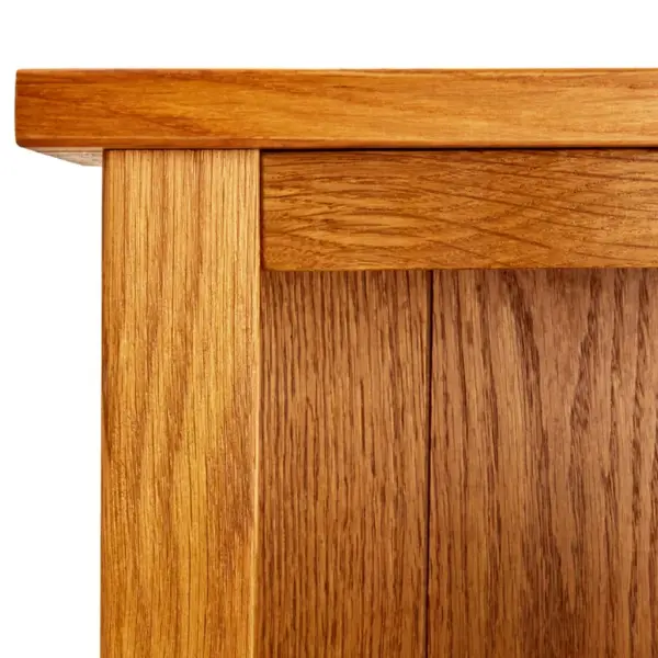 Tammepuidust raamaturiiul 6 riiuliga, pruun, 80 x 22,5 x 180 cm – 4