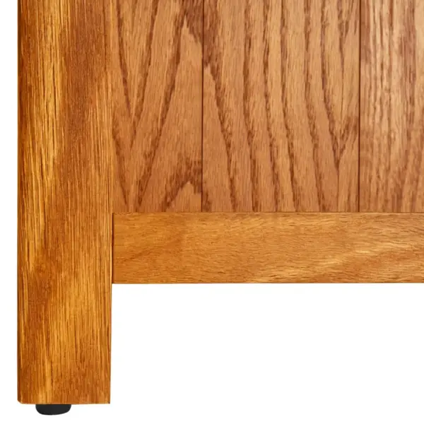 Tammepuidust raamaturiiul 6 riiuliga, pruun, 80 x 22,5 x 180 cm – 5
