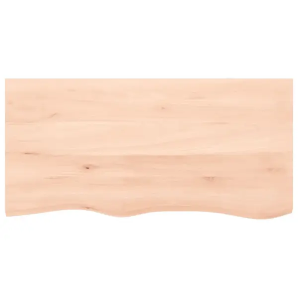 Tammepuidust vannitoa tasapind naturaalse servaga, töötlemata, 100 x 50 x (2–4) cm – 3