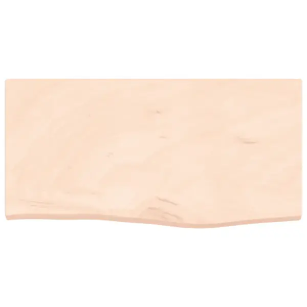 Tammepuidust vannitoa tasapind naturaalsete servadega, töötlemata, 60 x 30 x (2–4) cm – 3