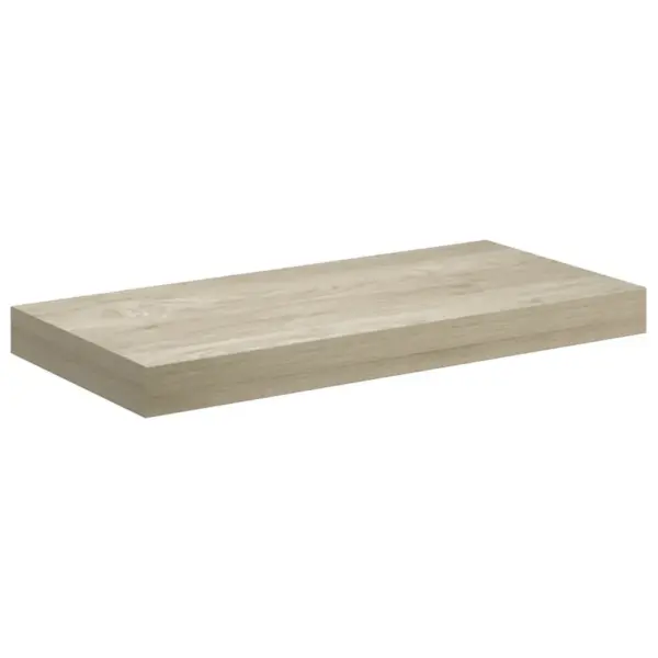 Ujuvad seinariiulid nähtamatu kinnitusega, tammevärvi, 2 tk, 50 x 23 x 3,8 cm MDF – 6