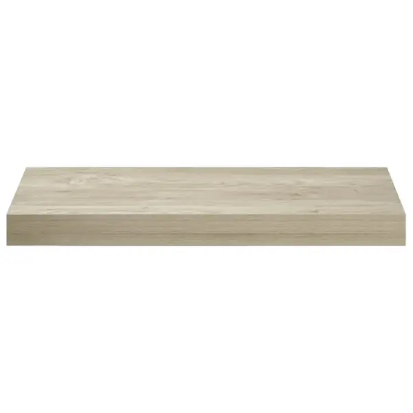 Ujuvad seinariiulid nähtamatu kinnitusega, tammevärvi, 2 tk, 50 x 23 x 3,8 cm MDF – 7