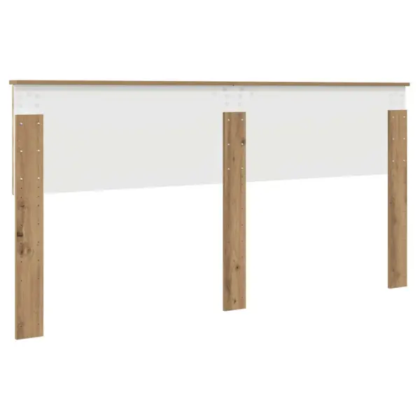 Kaasaegne voodi peats tehispuidust, käsitööpuu toon, 180 cm, 183 x 3 x 90 cm – 6