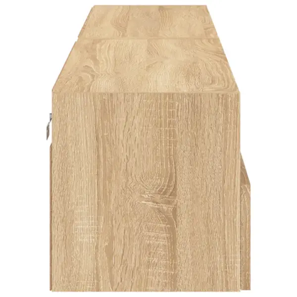 Seinale paigaldatavad teleri seinakapid, 2 tk, Sonoma tamm, tehispuit, 80 x 30 x 30 cm – 9