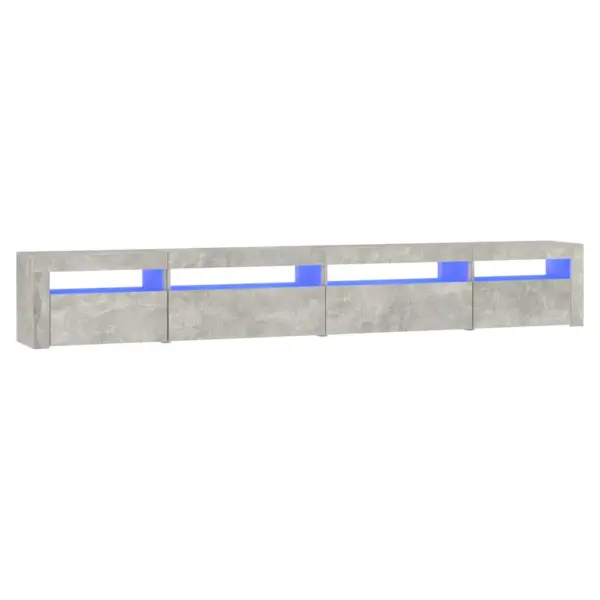 Telerialus LED-tuledega, betoonhall tehispuit, 270 x 35 x 40 cm – 2