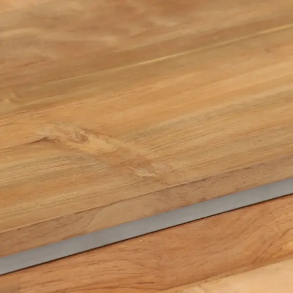 Telerialus taaskasutatud tiigipuust ja terasraamiga, 120 x 30 x 40 cm – 7