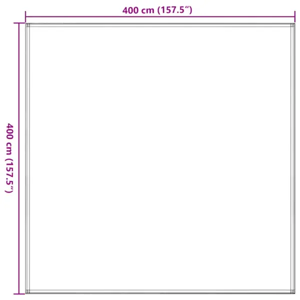 Telgimatt 400 x 400 cm, HDPE, antratsiithall – 7