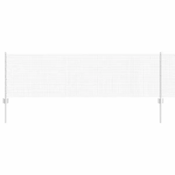 Terasest aiavõrgu komplekt postidega, hõbedane, 0,6 x 50 m – 2