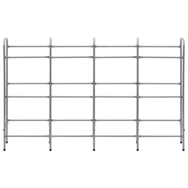 Terasest kastihoidja 12 kastile, hõbedane, 190 x 33 x 116 cm – 3