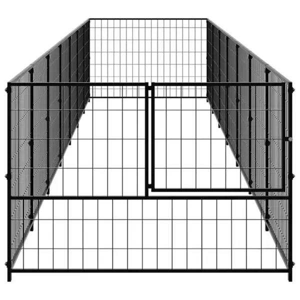 Terasest koeraaedik, must, 7 m², 700 x 100 x 70 cm – 4
