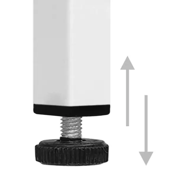 Terasest öökapid 2 tk, valge, reguleeritava riiuliga, lukustatava uksega, 35 x 35 x 51 cm – 7