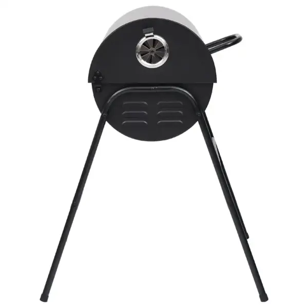 Terasest tünnigrill 2 küpsetusrestiga, must, 80 x 95 x 90 cm – 4