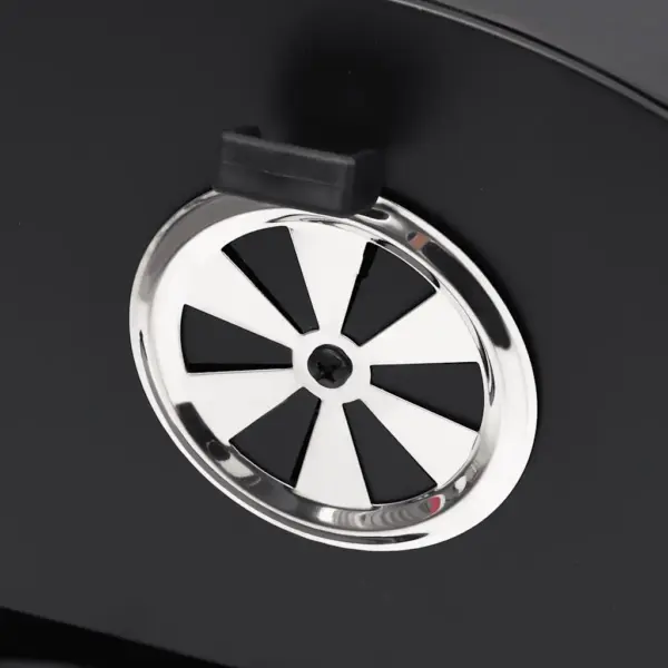 Terasest tünnigrill 2 küpsetusrestiga, must, 80 x 95 x 90 cm – 6