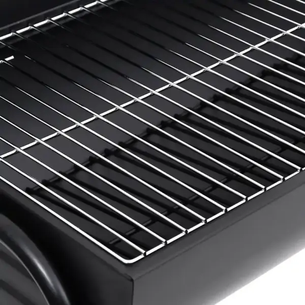 Terasest tünnigrill 2 küpsetusrestiga, must, 80 x 95 x 90 cm – 7