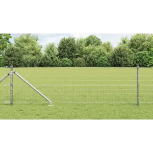 Terasvõrkaiakomplekt postide ja pingutusjuhtmetega, hõbedane, 0,6 x 25 m