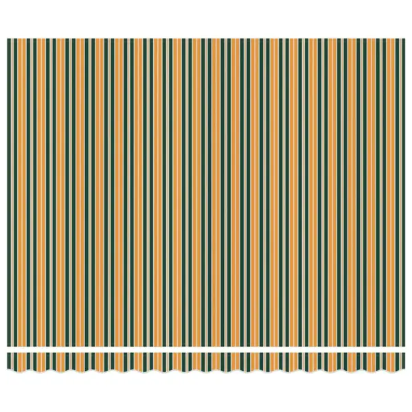 Sissetõmmatav terrassivarikatus, käsitsi reguleeritav, roheline-kollane, polüester ja teras, 400 x 300 cm - 6