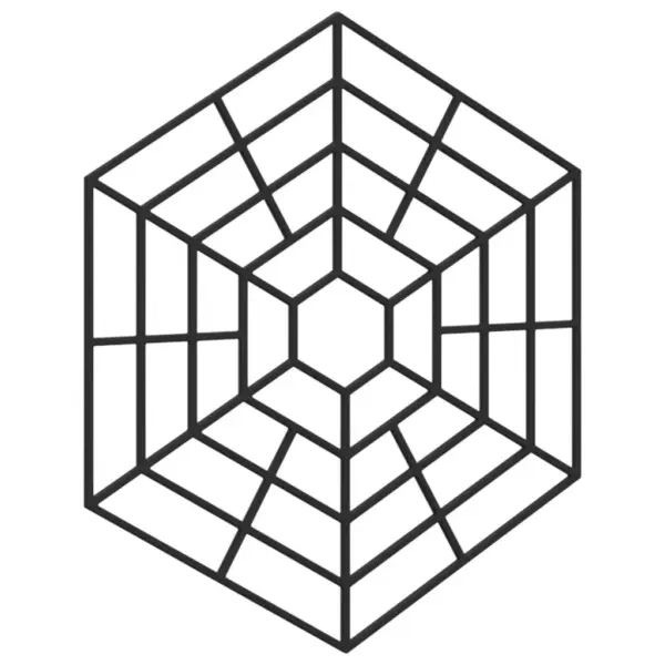 Tiigikaitsevõre komplekt kaladele, 40 tk, must polüpropüleen, 27 x 31 x 27 cm – 4