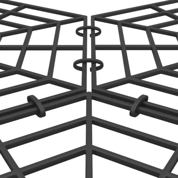 Tiigikaitsevõre komplekt kaladele, 40 tk, must polüpropüleen, 27 x 31 x 27 cm – 7