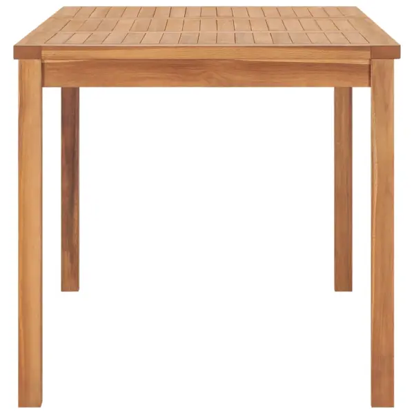 7-osaline tiigipuidust aiamööbli komplekt, pruun, laud 140 x 80 cm ja 6 tooli – 12