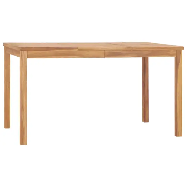 7-osaline tiigipuidust aiamööbli komplekt, pruun, laud 140 x 80 cm ja 6 tooli – 10