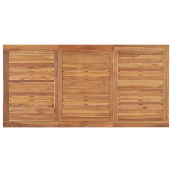 7-osaline tiigipuust aiamööbli komplekt, pruun, laud 160 x 80 cm – 13