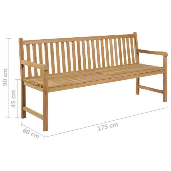 Tiigipuust aiapink beeži istmepadja ja vee baasil viimistlusega, 175 cm - 8