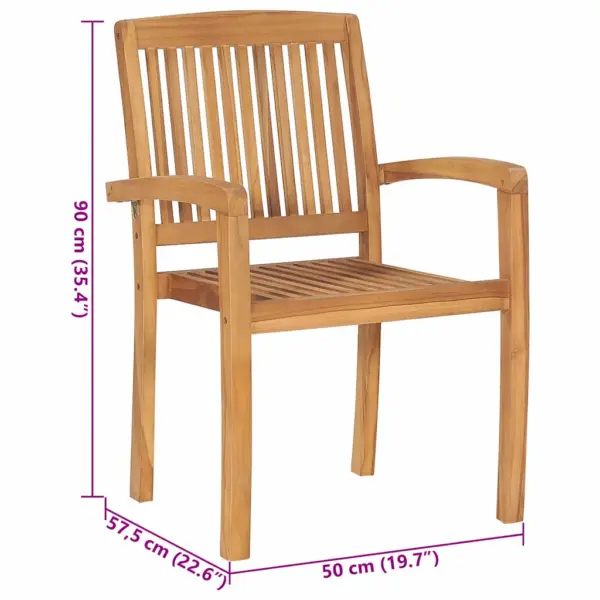 Virnastatavad tiigipuust aiatoolid istmepatjadega, 2 tk, beež, 60 x 57,5 x 90 cm – 13