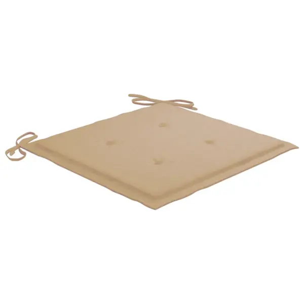 Virnastatavad tiigipuust aiatoolid istmepatjadega, 2 tk, beež, 60 x 57,5 x 90 cm – 9