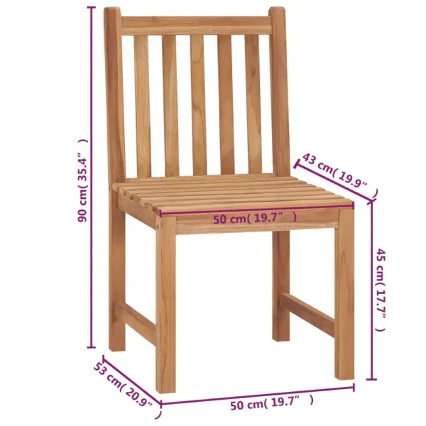 Tiigipuust aiatoolid patjadega, 4 tk, sügavsinine, 50 x 53 x 90 cm – 12