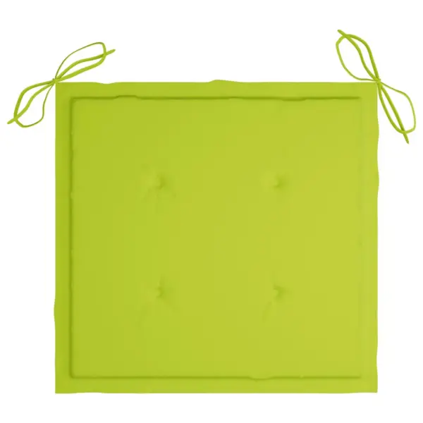 Virnastatavad tiigipuust aiatoolid patjadega, 6 tk, erkroheline, 60 x 56 x 85 cm – 9