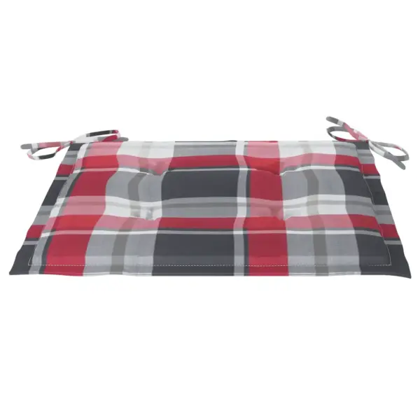 Virnastatavad tiigipuust aiatoolid patjadega, 8 tk, roostevaba terasraam, pruun, 60 x 56 x 85 cm – 8