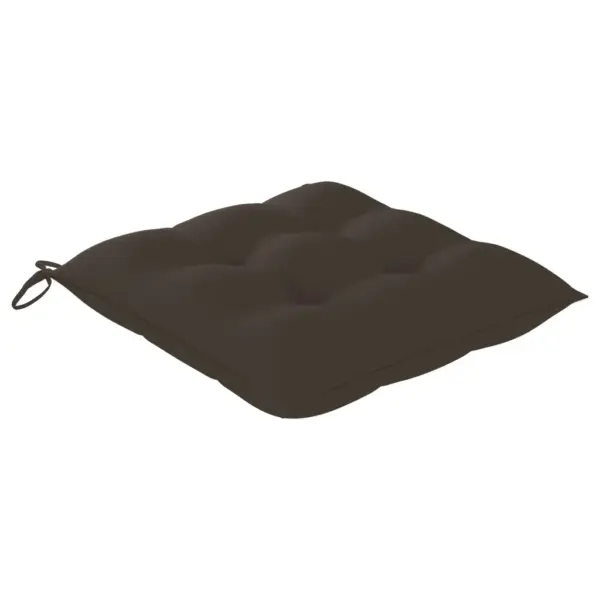 Tiikpuidust aiatoolid pruunikashallide istmepatjadega, 6 tk, 58 x 60 x 90 cm – 8