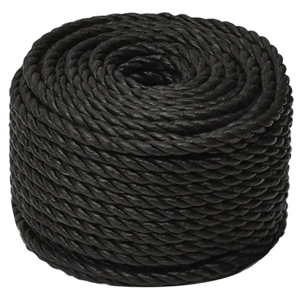 Polüpropüleenist töököis, must, 16 mm, 100 m – 2
