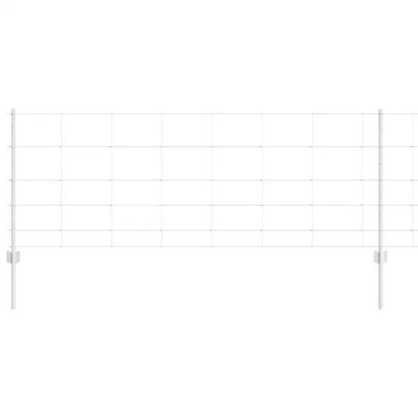 Traataia komplekt postidega, hõbedane teras, 80 cm x 50 m – 2