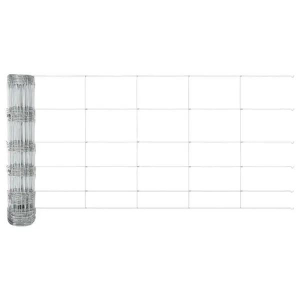 Traataia komplekt postidega, hõbedane teras, 80 cm x 50 m – 6