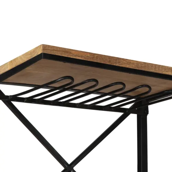 Traktorikujuline veinikapp toekast mangopuidust, punane, 49 x 31 x 172 cm – 10